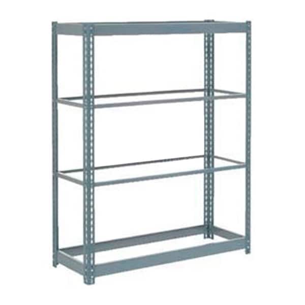Heavy Duty Shelving 48W x 12D x 60H With 4 Shelves, No Deck, Gray